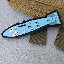 Parche táctico PVC de avión con adhesivo velcro para mochila
