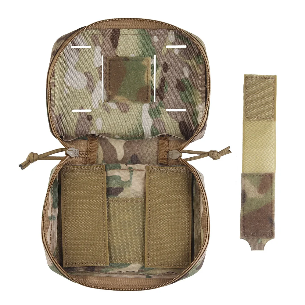 Bolsa táctica MOLLE portaplacas con soporte móvil plegable - imagen 3