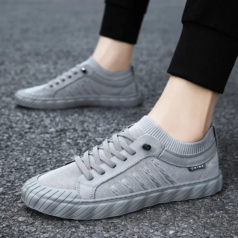 Zapatillas deportivas transpirables de malla con cordones para caminar - imagen 4