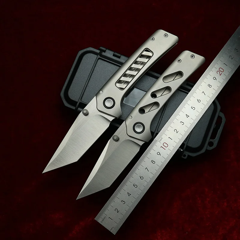 Cuchillo EDC LEMIFSHE titanio con rodamientos cerámicos, bolsillo - imagen 5