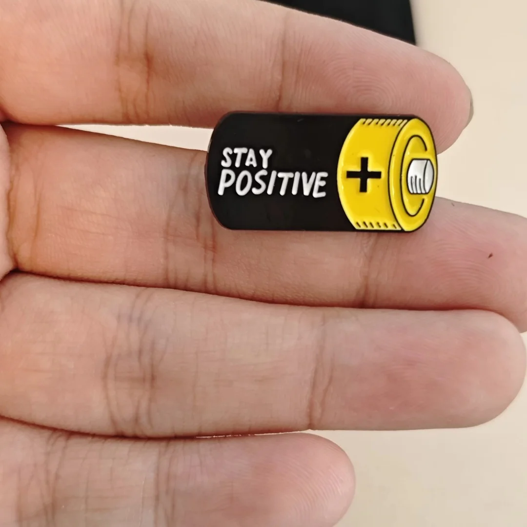 Broche táctico estilo batería optimismo diario unisex - imagen 2