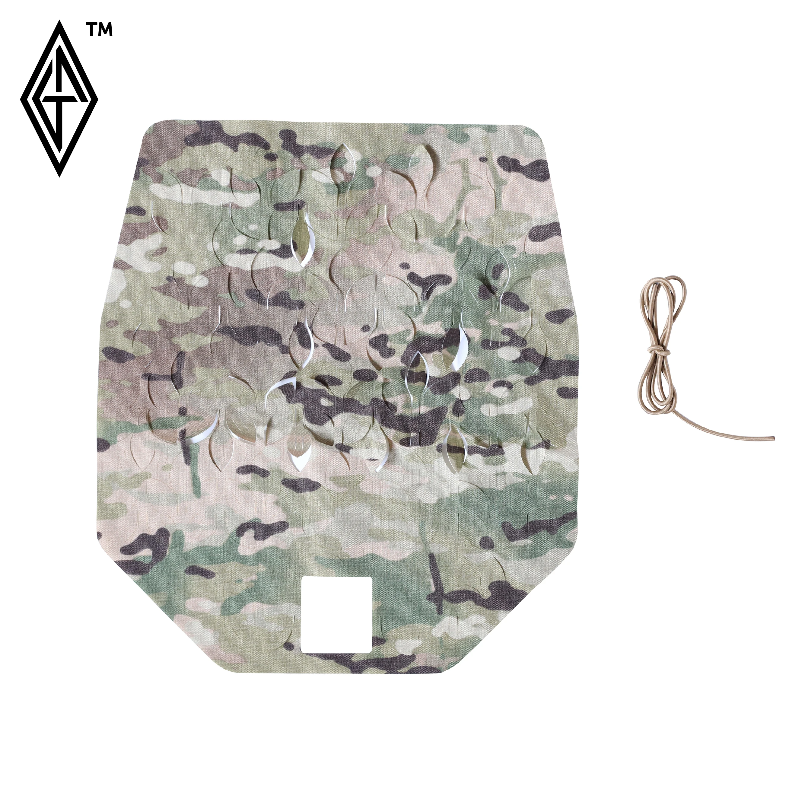 Funda casco táctica camuflaje 3D modular con hojas multi-forma - imagen 3