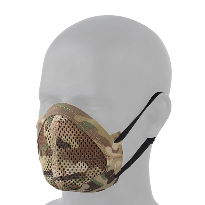 Mascarilla transpirable para Airsoft y tiro con capucha facial - imagen 2