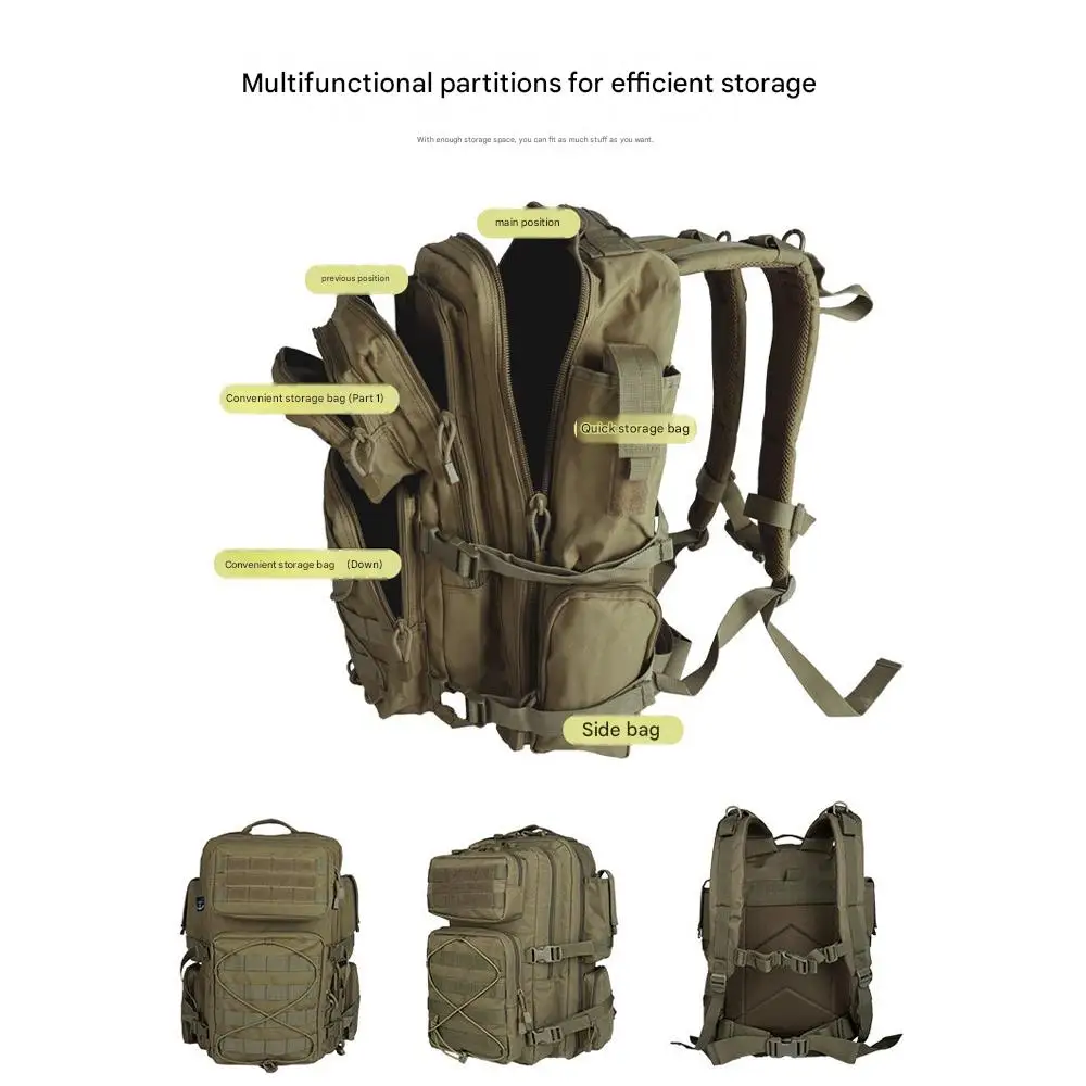 Mochila táctica MOLLE para airsoft y trekking – gran capacidad - imagen 4