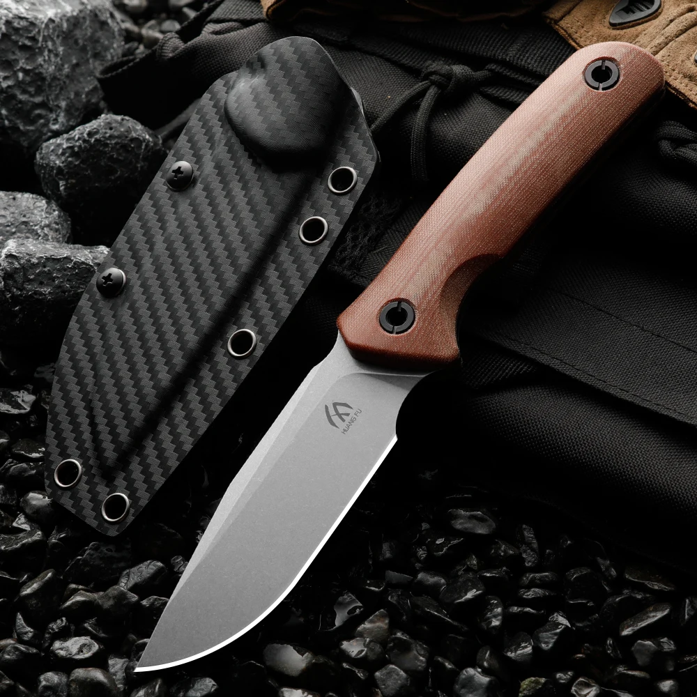 Cuchillo táctico hoja fija G10 con funda resistente multiusos
