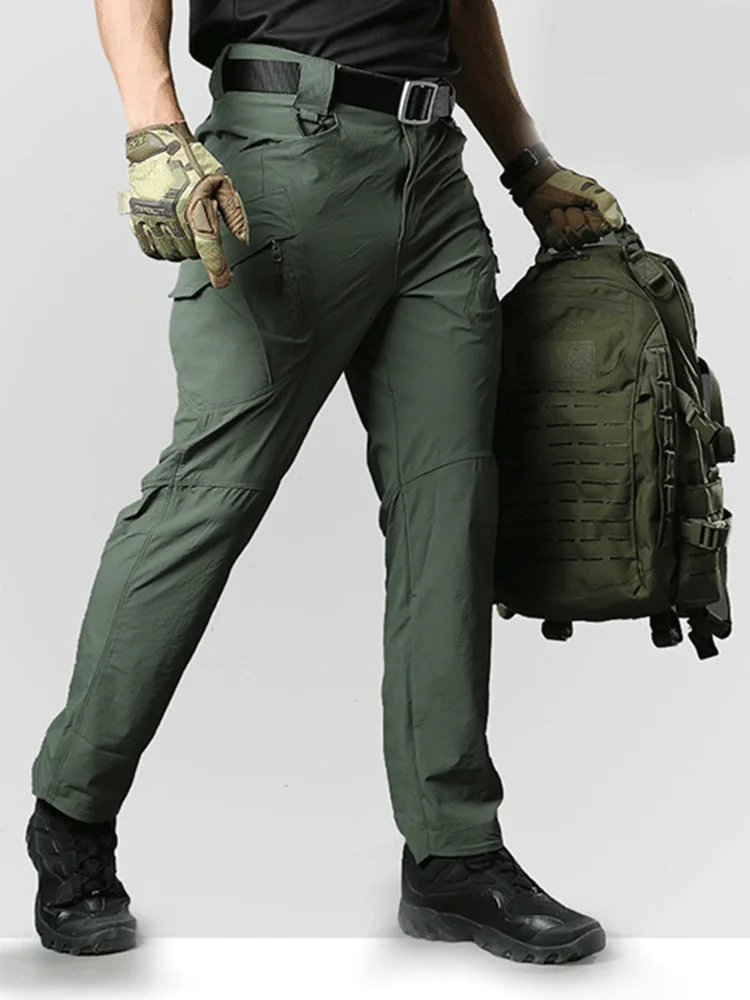 Tom pantalones tácticos verano secado rápido transpirables hombre - imagen 4