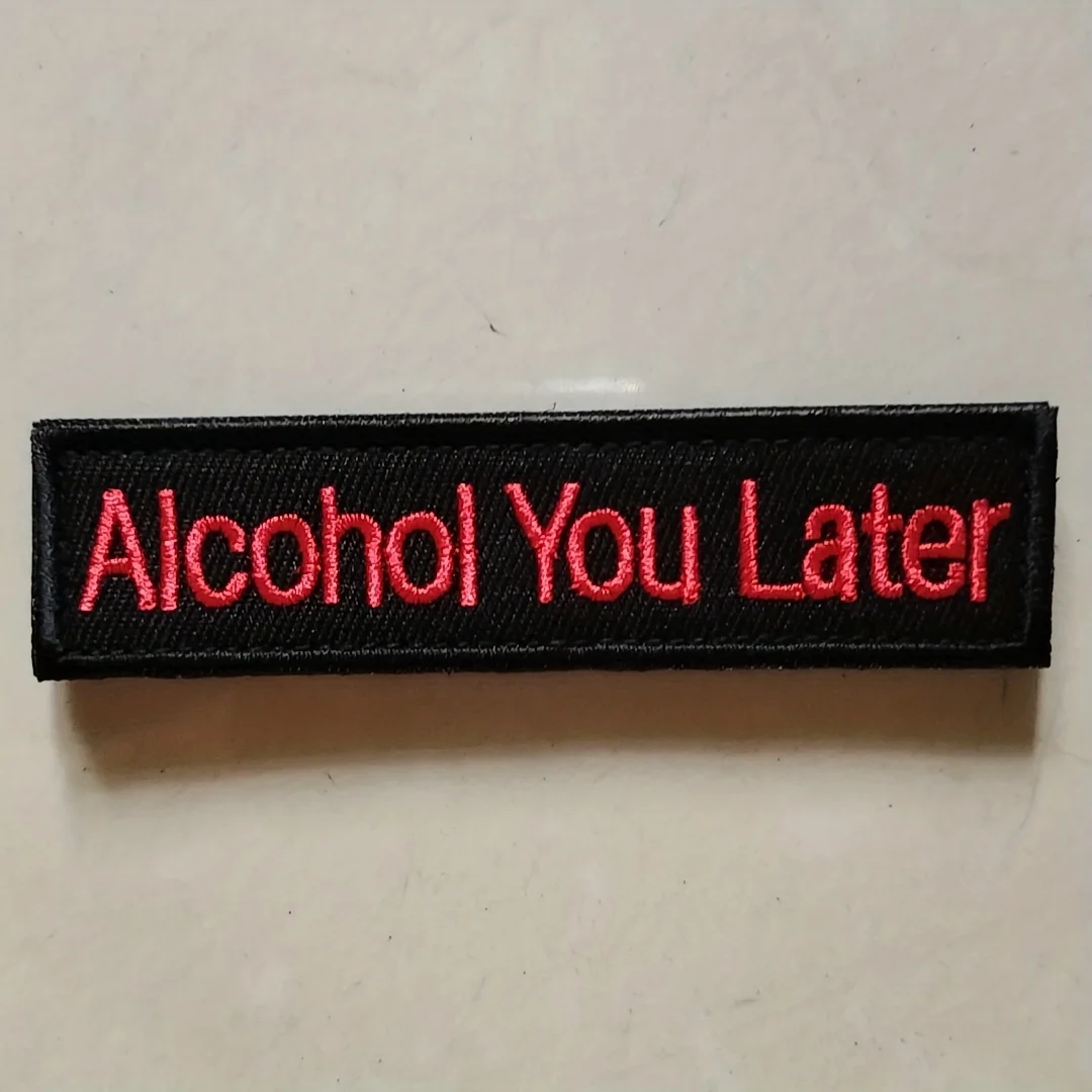 Parche bordado alcohol – Accesorio táctico para sistema MOLLE - imagen 3
