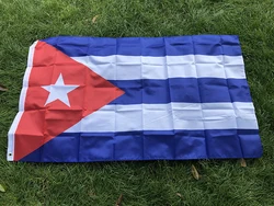 Bandera de Cuba exterior 90x135 cm – Poliéster resistente para colgar