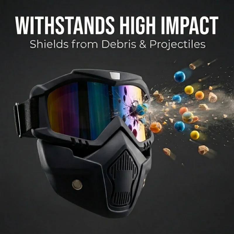 Gafas de protección antipolvo ajustables para moto y off-road
