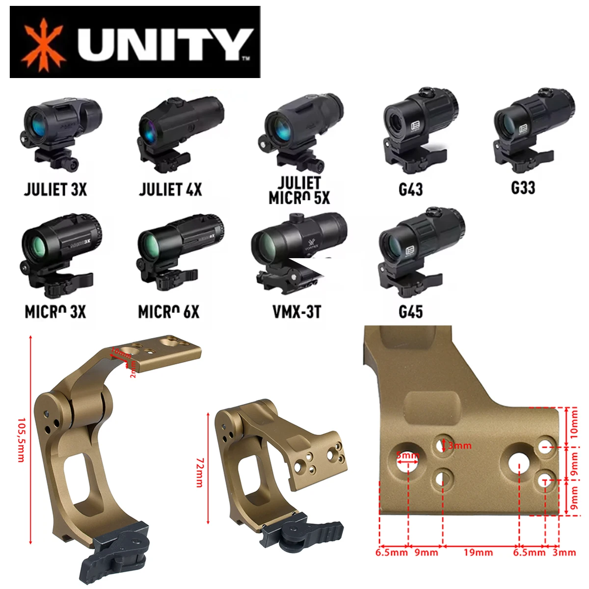Unity FAST FTC OMNI Magnifier para mira telescópica plegable - imagen 3