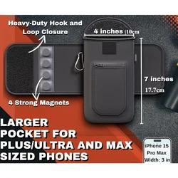 Funda porta botella magnética de neopreno con bolsillo móvil