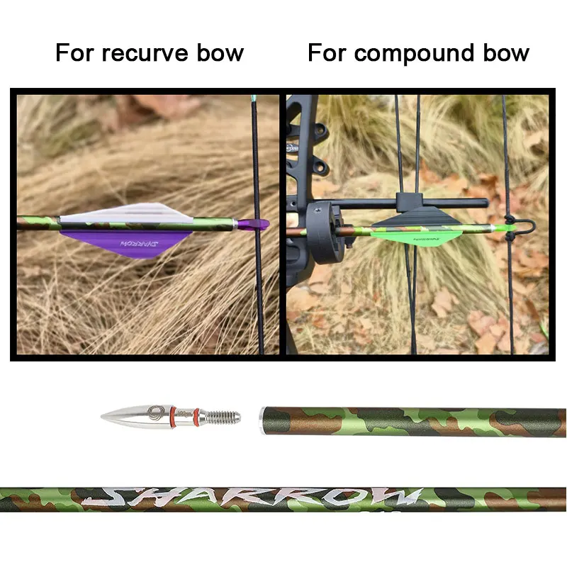 Flechas de carbono de pluma Air Groove para arco recurve y compuesto - imagen 2