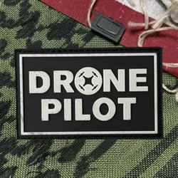 Parche PVC 3D piloto dron – Insignia moral militar con velcro
