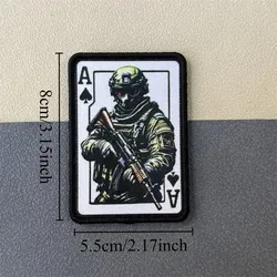 Parche moral táctico Ace Fighter con velcro para chaleco y uniforme