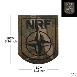 Parche reflectante táctico corte láser OTAN NRF Camou Morale velcro