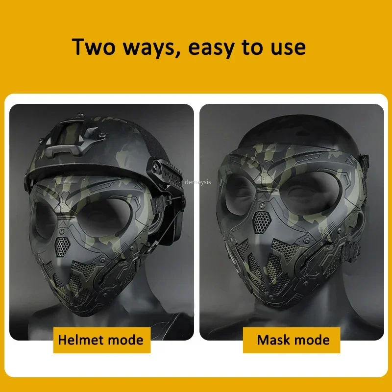 Máscara táctica airsoft – Protección facial completa para exteriores - imagen 5