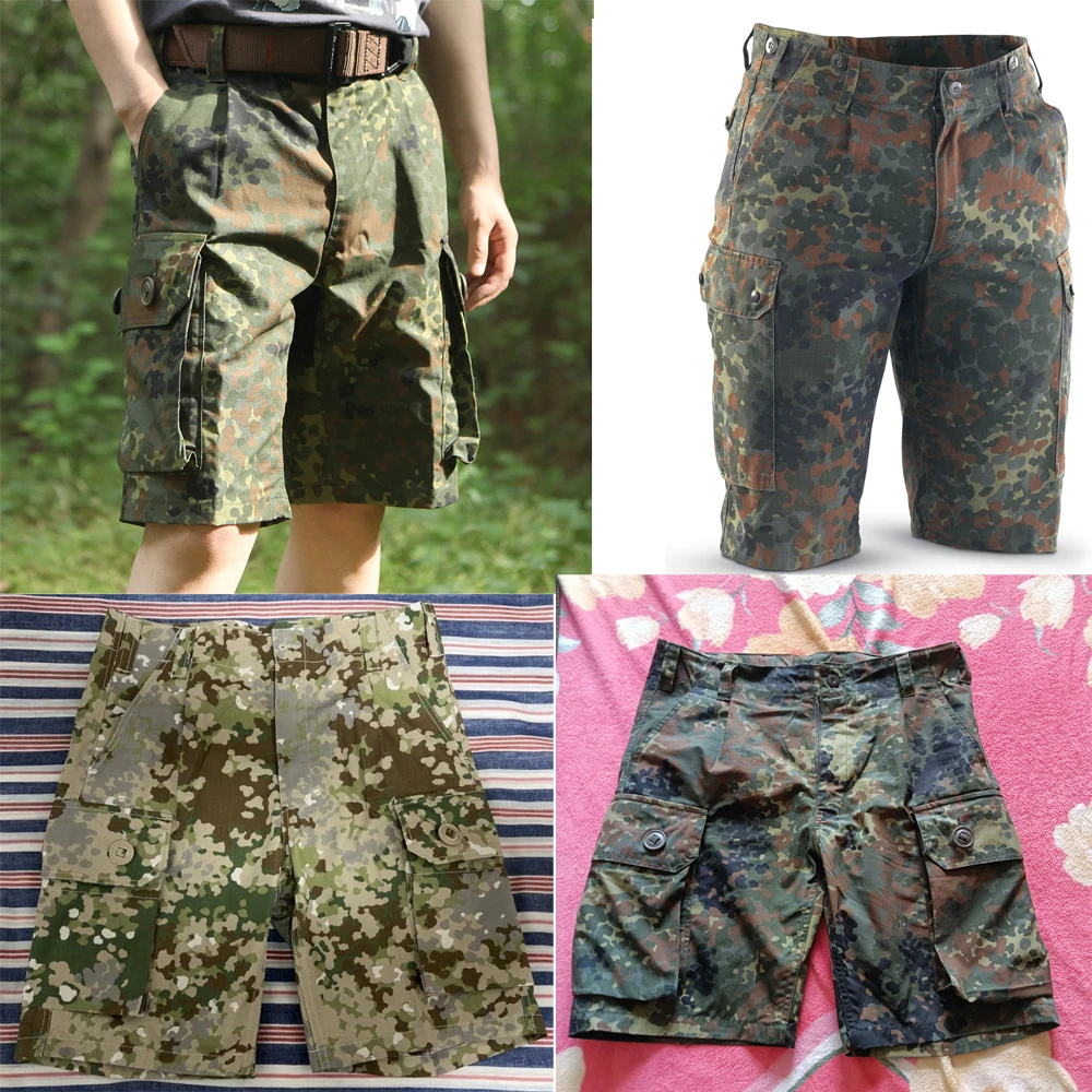 Pantalones cortos deportivos tácticos Flecktarn alemán para exteriores - imagen 2