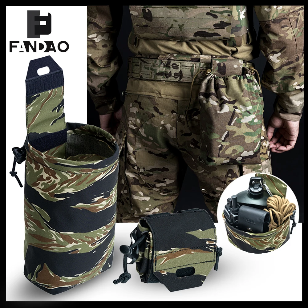 Bolsa reciclaje cartuchos MOLLE táctica plegable camuflaje - imagen 5
