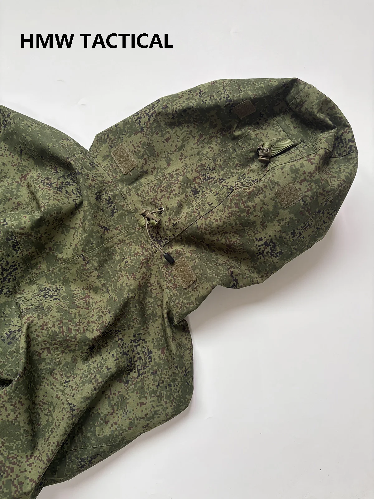 Uniforme de combate EMR de camuflaje impermeable con capucha verde - imagen 5