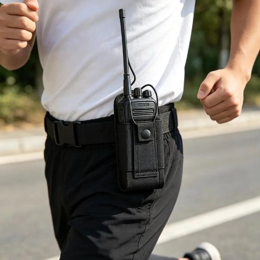 Funda táctica para walkie-talkie – Bolsa portátil para radio de caza y camping - imagen 5