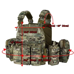 Chaleco táctico YAKEDA liberación rápida camuflaje secado rápido