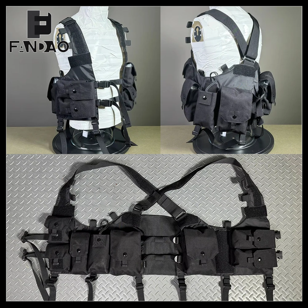 Chaleco táctico Airsoft ligero transpirable MOLLE multifunción CS - imagen 3