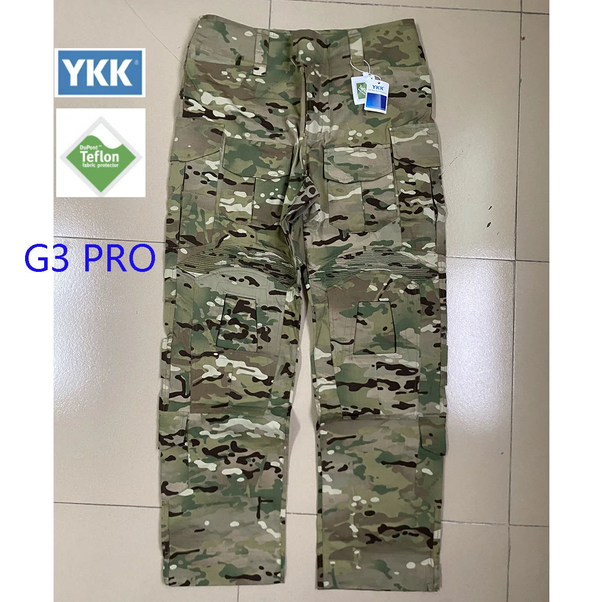 Acabado del pantalón de camuflaje