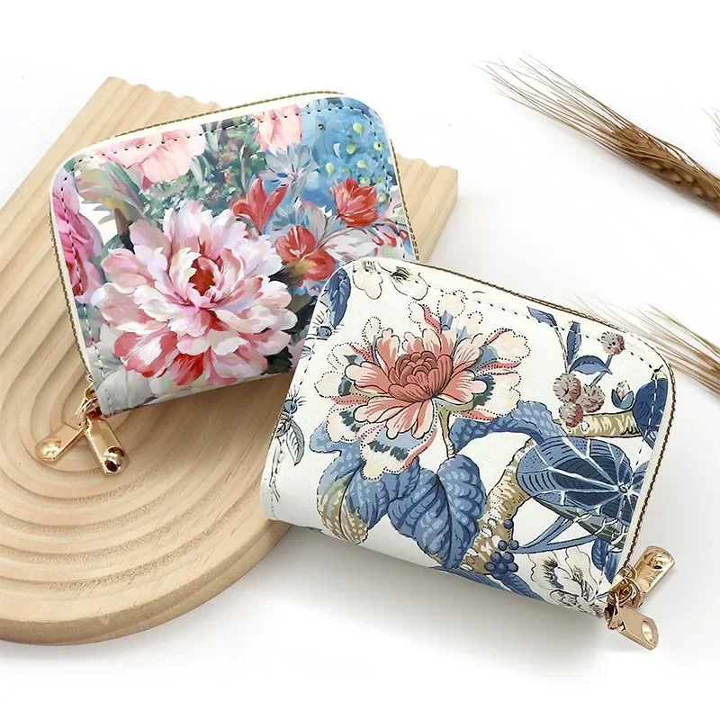 Guofeng Cartera táctica mujer RFID cremallera y ranuras para tarjetas - imagen 5