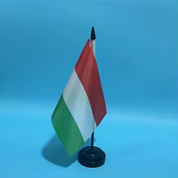 Bandera de Hungría para escritorio de poliéster, nacional