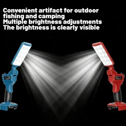 Lámpara LED Táctica Plegable 18V – Luz Ámbar Multi-Baterías Antimosquitos