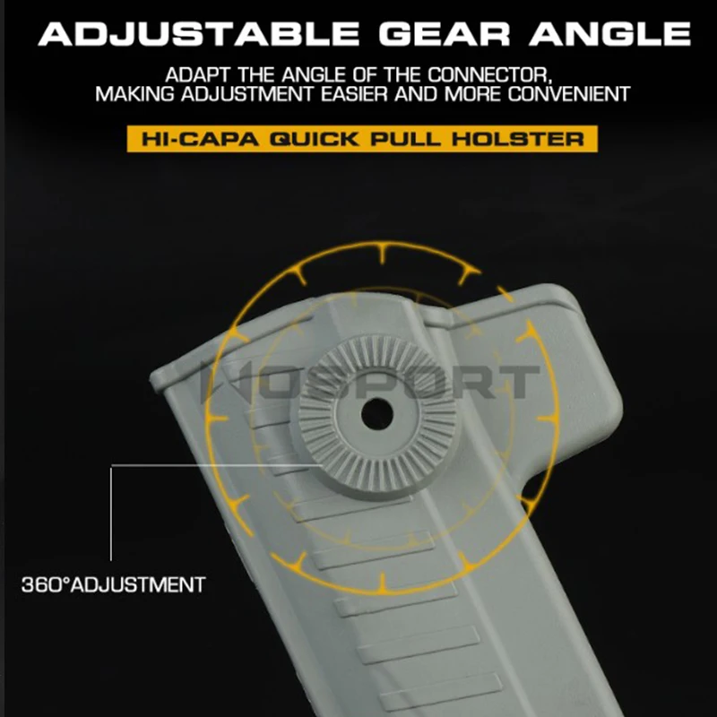 Funda HI-CAPA táctica para cinturón – Compatible airsoft - imagen 4