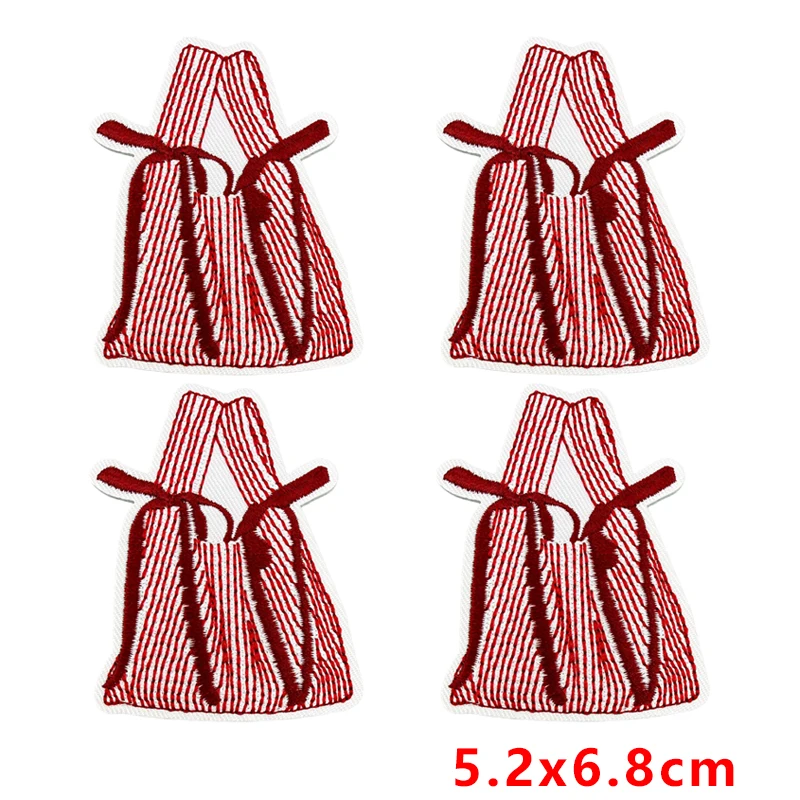 Parches termoadhesivos góticos rojo y negro para ropa y chaquetas - imagen 3