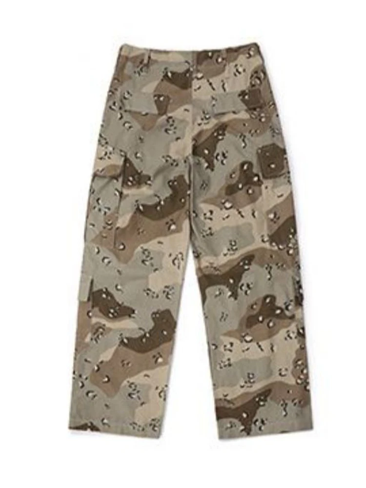 Pantalones tácticos camuflaje algodón cuadros varios bolsillos hombre - imagen 2