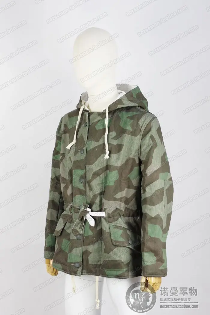 Camuflaje táctico alemán roble hoja reversible de algodón doble - imagen 4