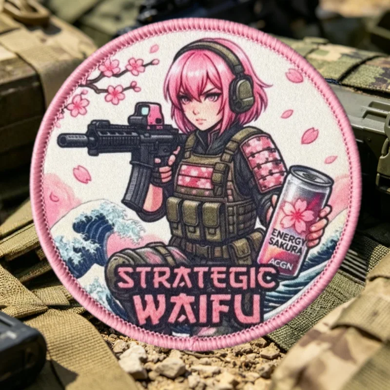 Parches tácticos anime chicas para chalecos y mochilas, adhesivos - imagen 5