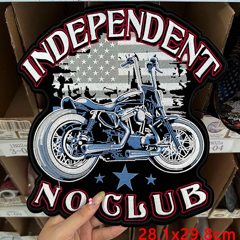 Parche táctico bordado motociclista Punk termoadhesivo para chaqueta - imagen 5