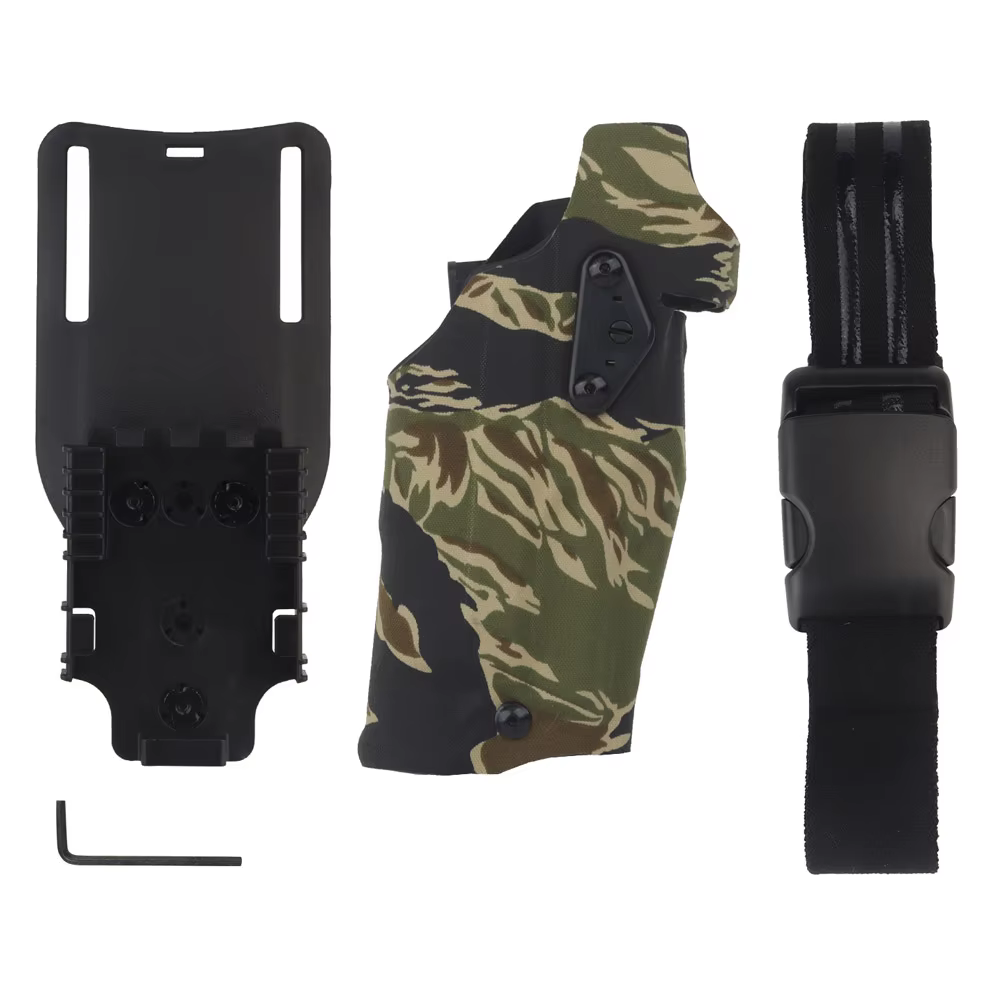 Funda táctica Glock G17 con bloqueo automático para luz X300 y QLS