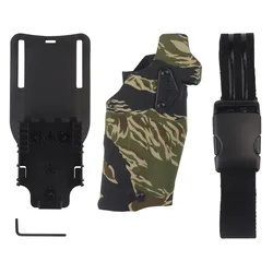 Funda táctica Glock G17 con bloqueo automático para luz X300 y QLS