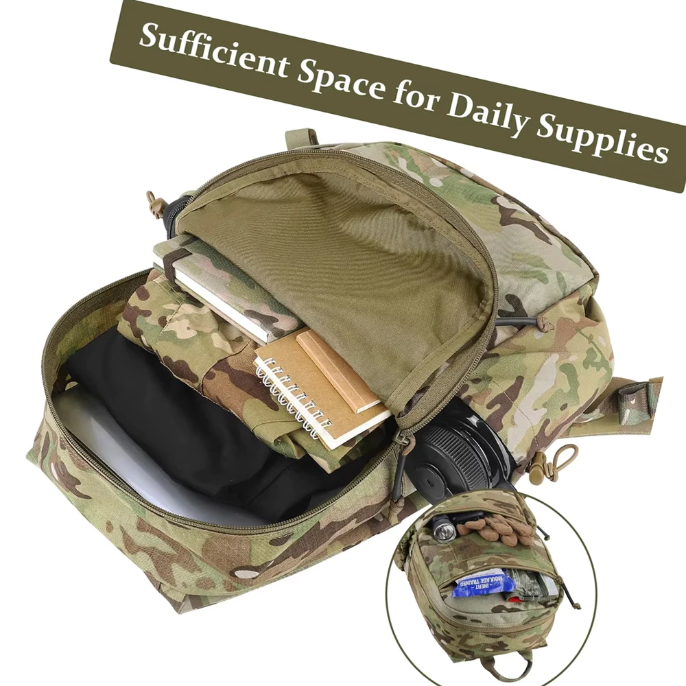 Mochila táctica diaria impermeable ligera para al aire libre - imagen 5