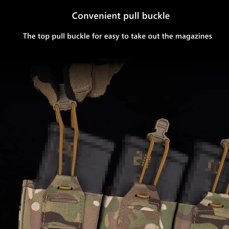 Porta cargadores táctico MOLLE flexible para AR de caza - imagen 4