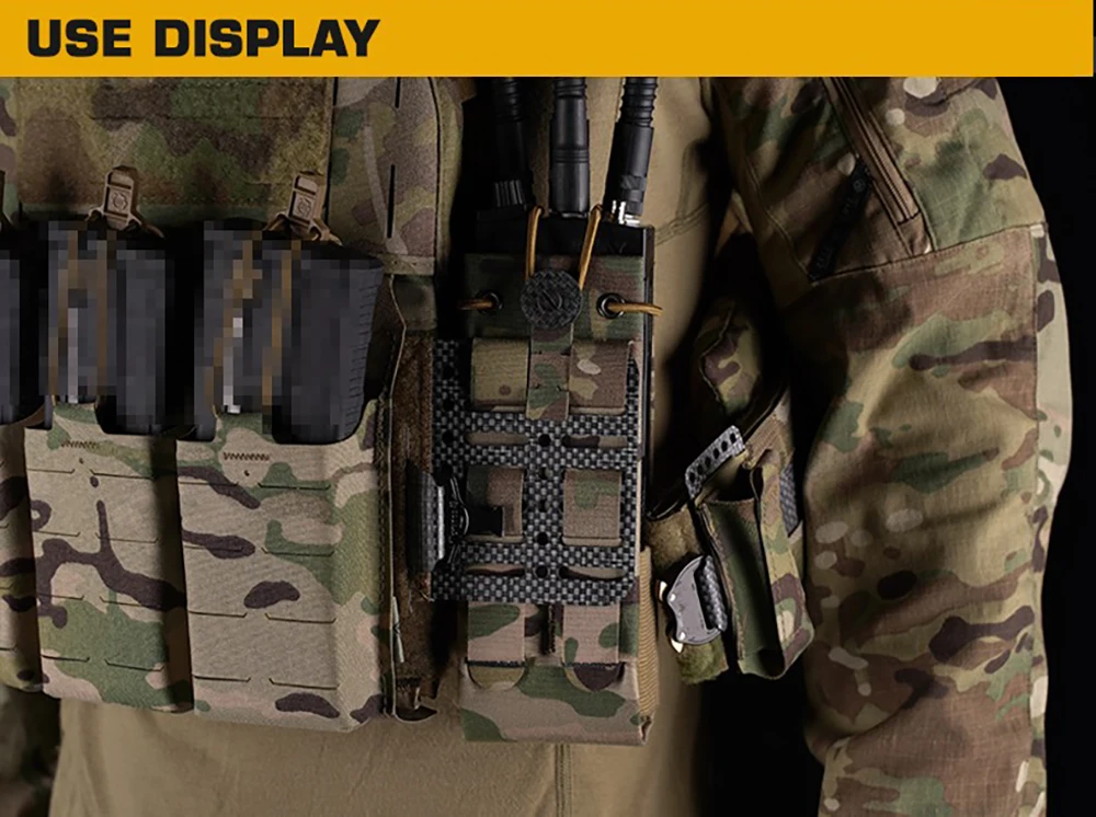 Bolsa multifuncional para comunicadores en color camuflaje