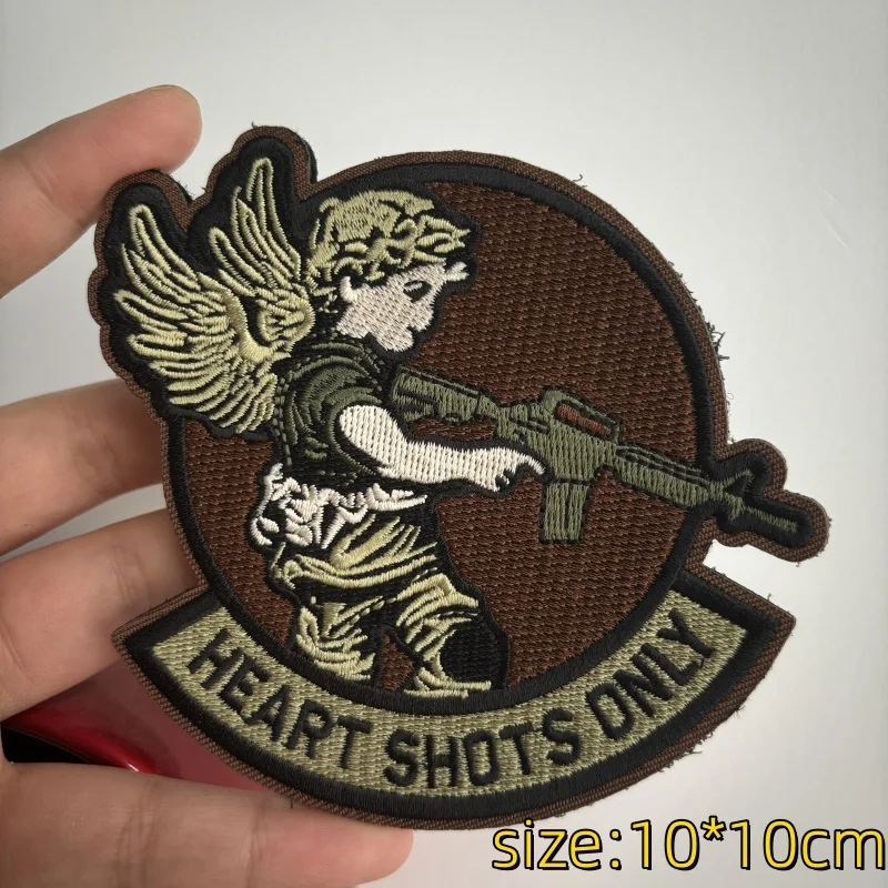 Parche táctico de moral con velcro pingüino conejo ángel militar - imagen 5