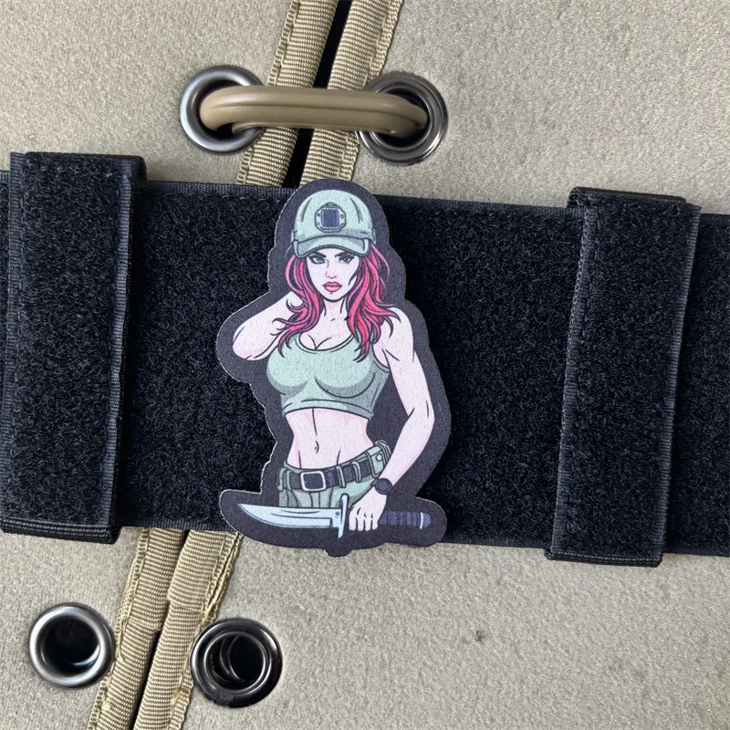 Parche Táctico Anime Moral – Insignia Velcro para Chaleco o Morral - imagen 5
