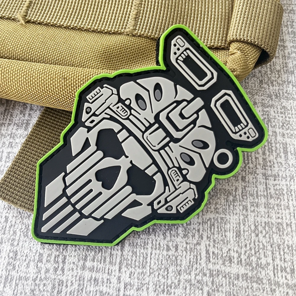 Parche táctico PVC mapache paracaidismo – para mochila - imagen 2
