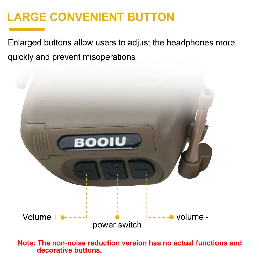 BOOIU Casco táctico ajustable ABS para Airsoft con auriculares - imagen 5