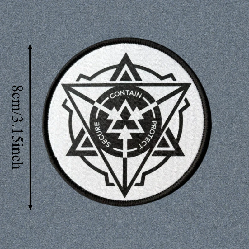 Parche táctico Chevron SCP auto-adhesivo para chaleco - imagen 4