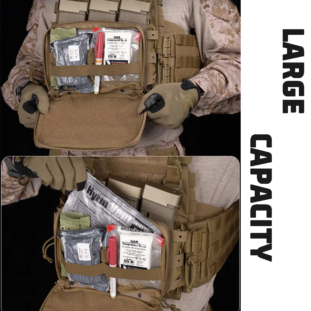 Bolsa IFAK táctica GP ARC MOLLE horizontal para botiquín