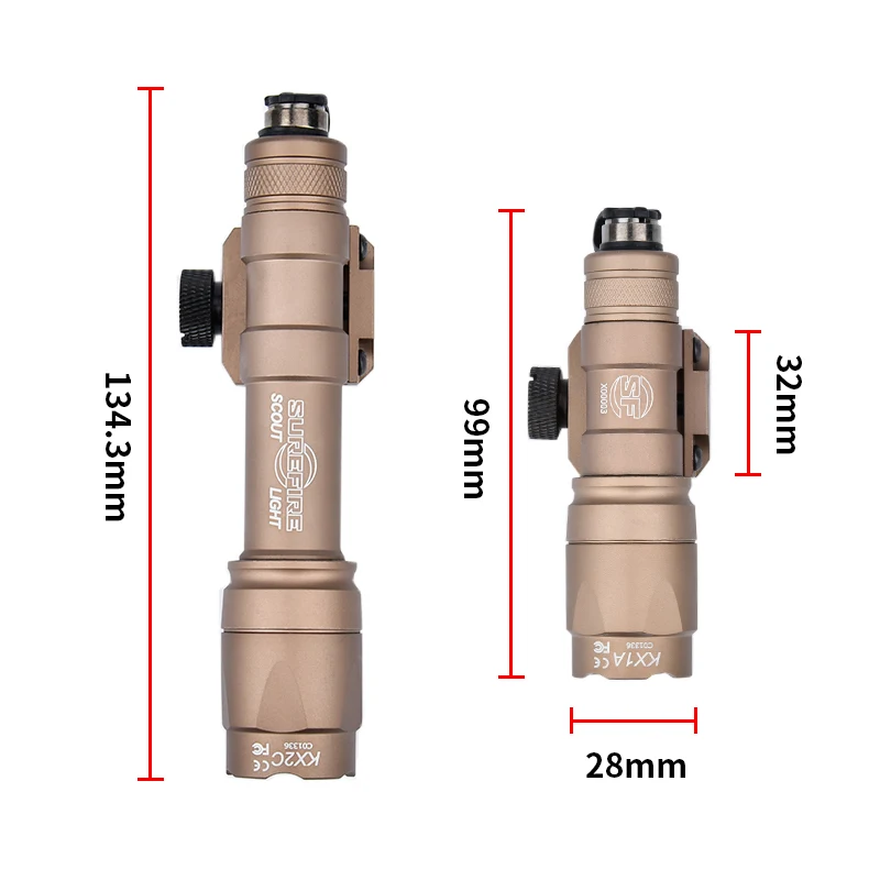 Linterna táctica WADSN M600C LED scout con interruptor dual - imagen 4