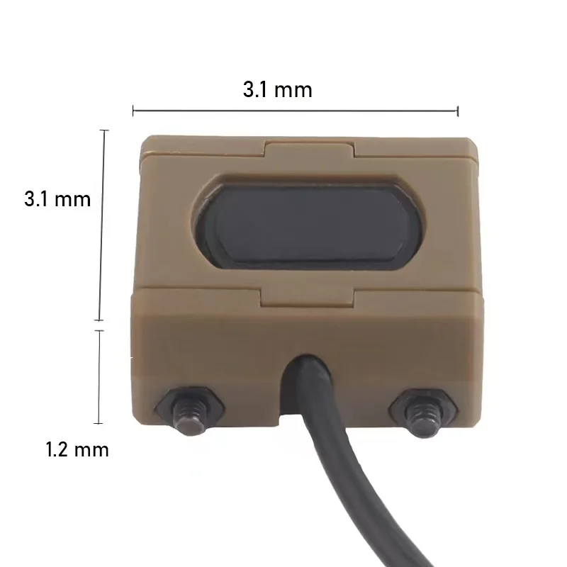 Vista del interruptor y cableado en accesorios