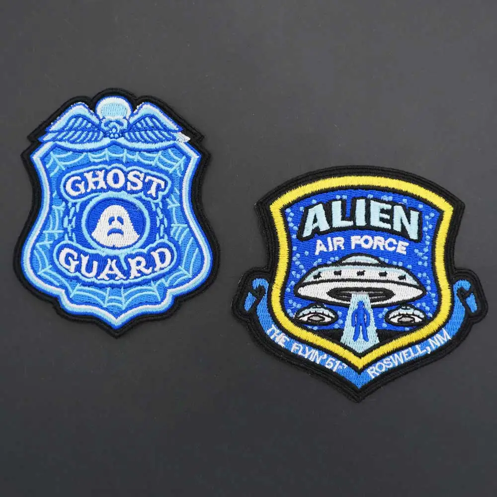 Parche bordado de motero Punk Ghost Guard – apliques para ropa - imagen 3